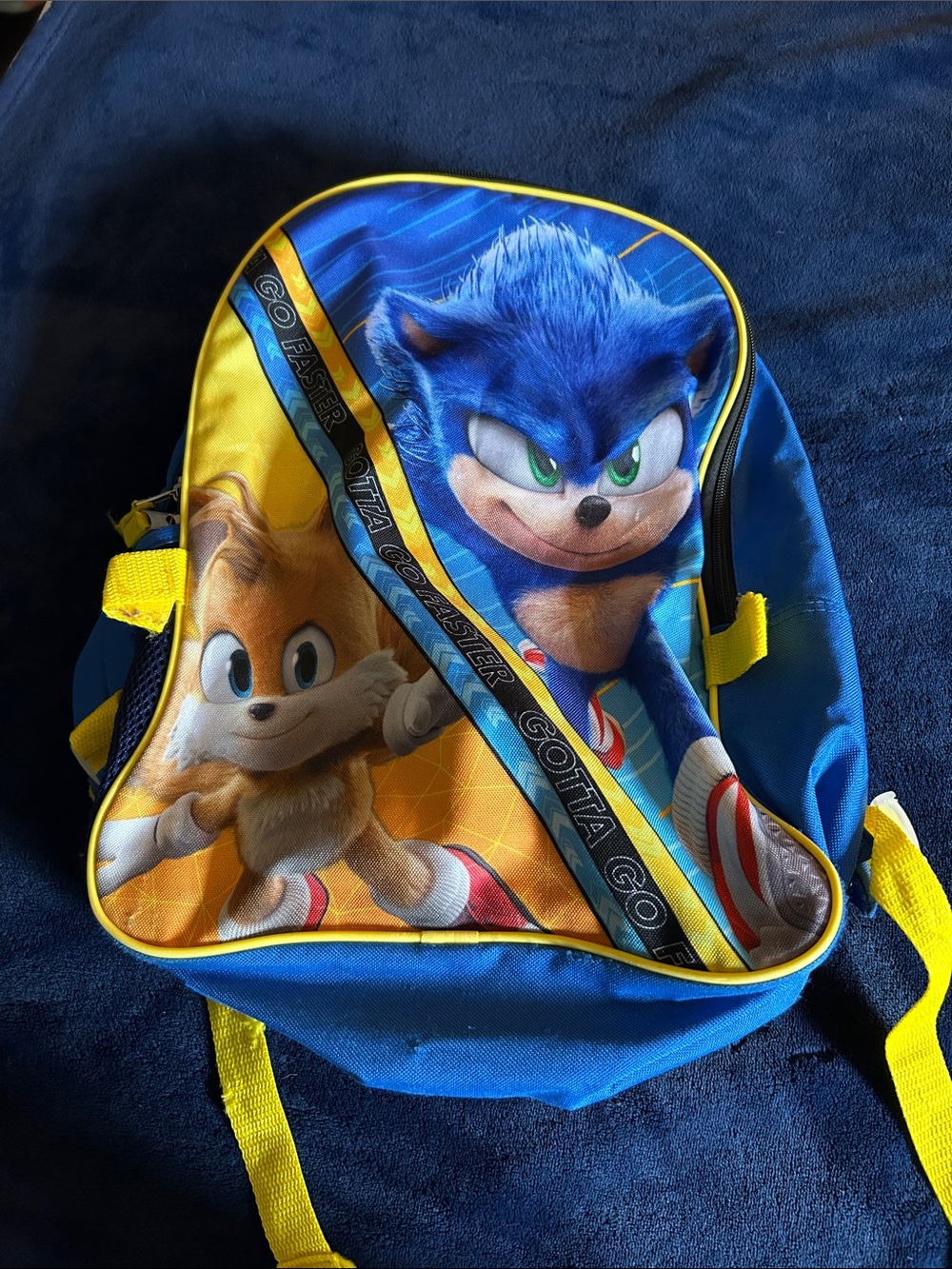 Bioworld Sonic & Tails Kids Backpack - Blue and Yellow